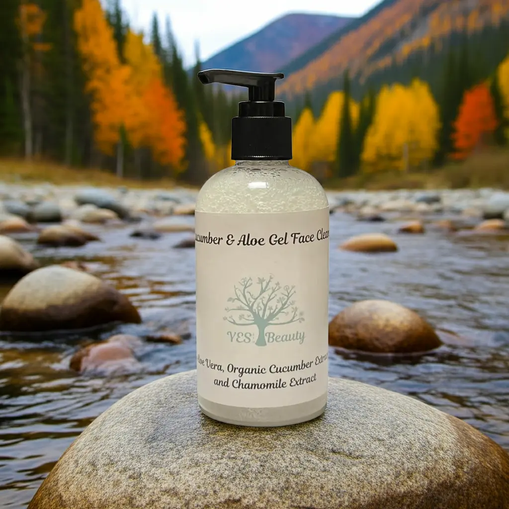 Organic Face Cleanser Cucumber & Aloe Gel - Unscented - 9oz. Yes Beauty